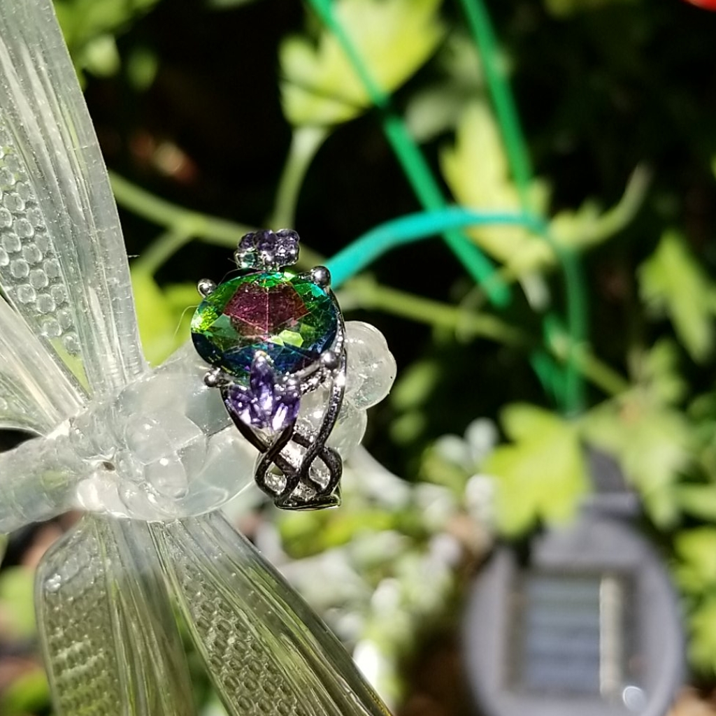 Statement Aurora Borealis Ring